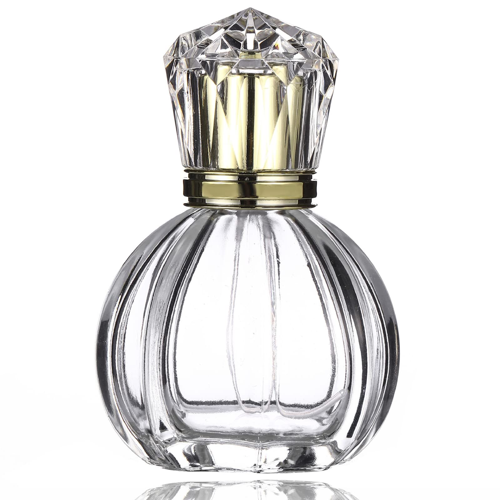 Homeyes 50ml glass perfume bottle for travel, compact and portable.