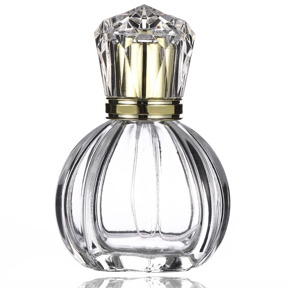 Homeyes 50ml glass perfume bottle for travel, compact and portable.