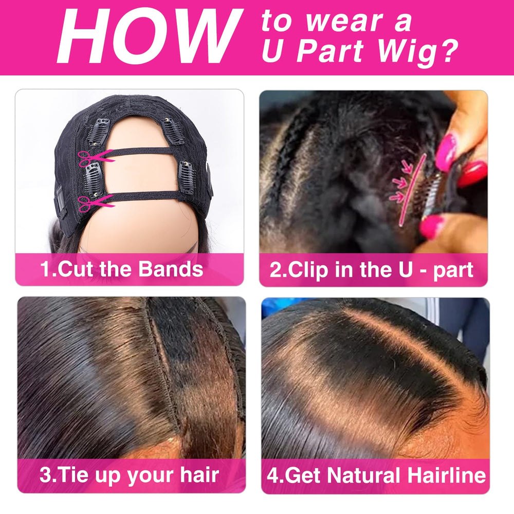 Homgoss U Part Wig dye and bleach friendly color options