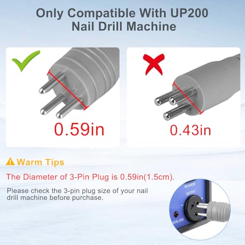 HoMove handpiece delivers 35,000 RPM for fast, efficient manicures.