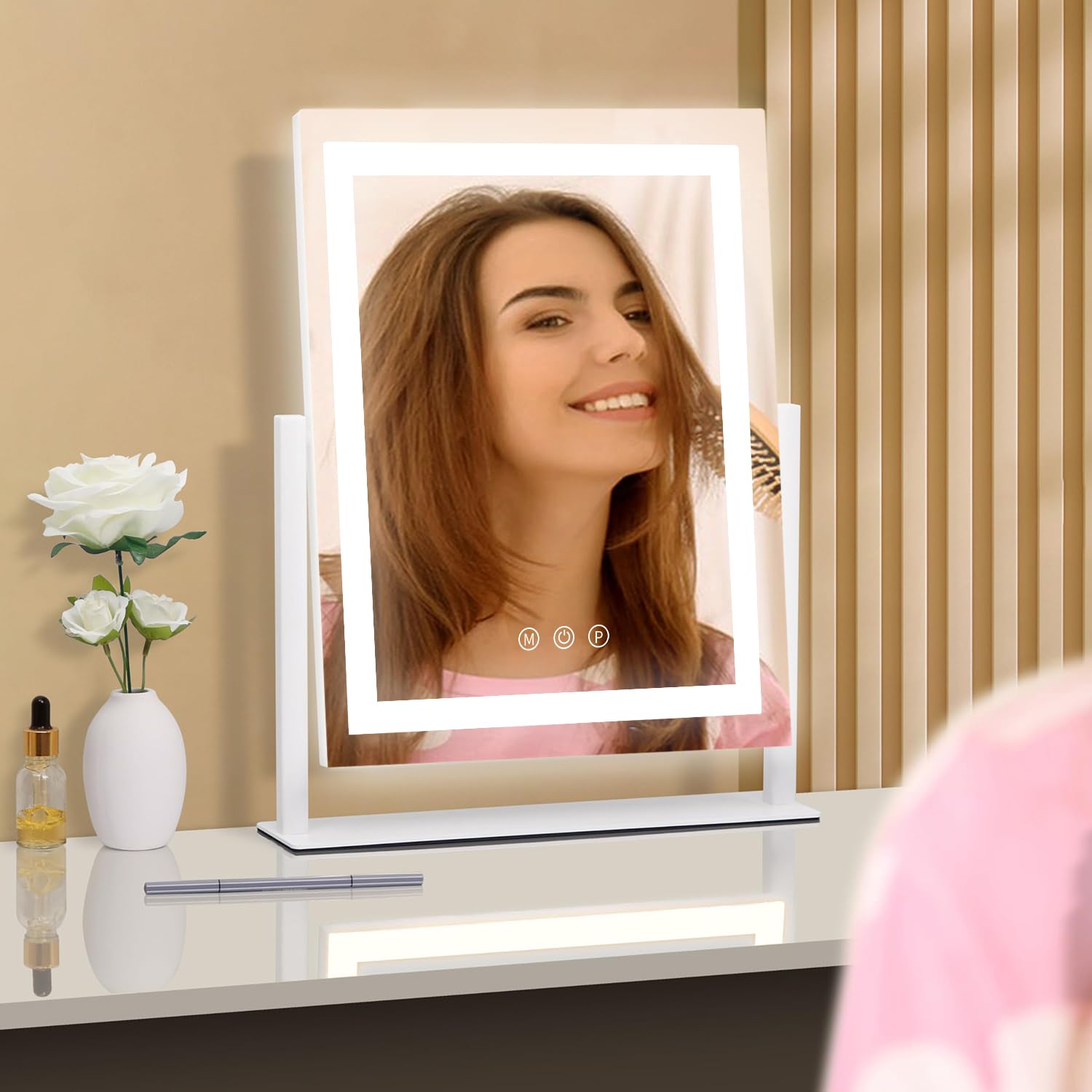 Homtang desk mirror ready out of the box for immediate use