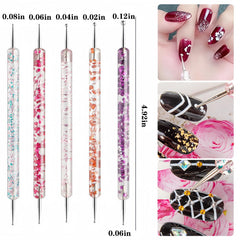 HomTop set con bolas 1-5 mm para patrones versátiles y detalles.