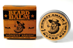 Honest Amish Beard Balm hand-application in USA for quick grooming.