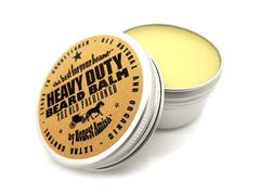 Honest Amish Heavy Duty Beard Balm 2oz packaging highlights USA-made quality