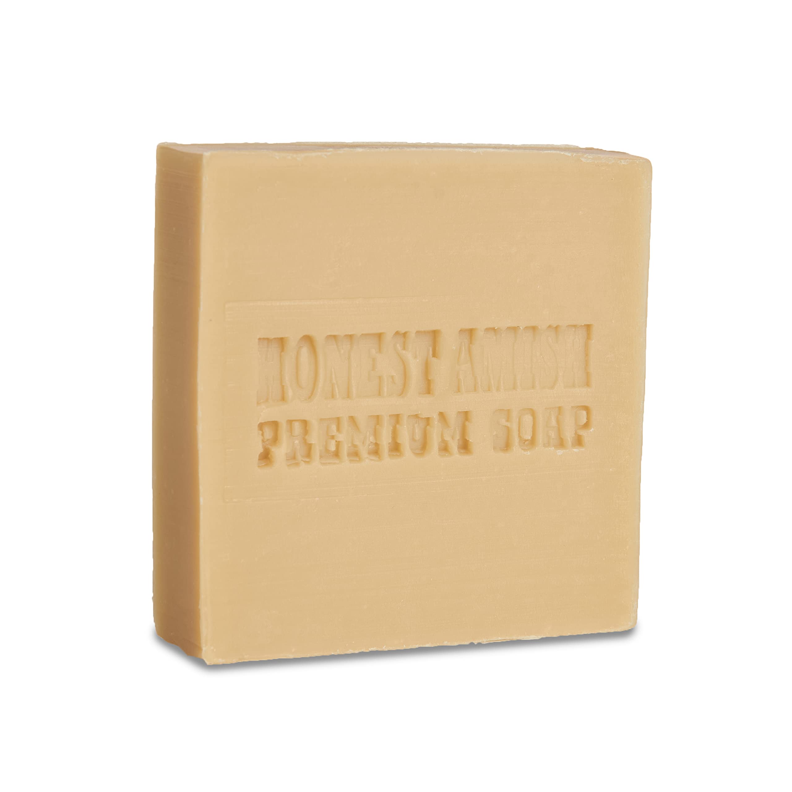 Honest Amish Lavender and Clove Soap Bar packaging highlights natural ingredients for daily cleansing.