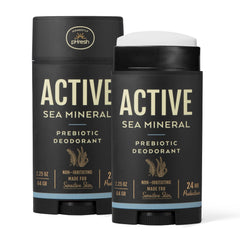 Honestly pHresh active sea mineral bottle showing aluminum-free daily odor protection