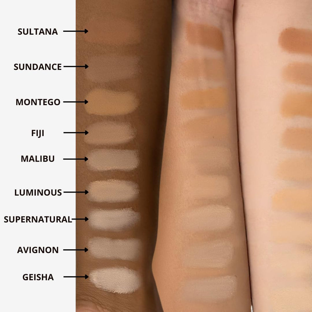 Honeybee Gardens silky powder texture for weightless, non-cakey finish