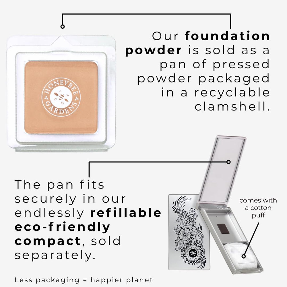 Honeybee Gardens vegan talc-free formula suitable for sensitive skin