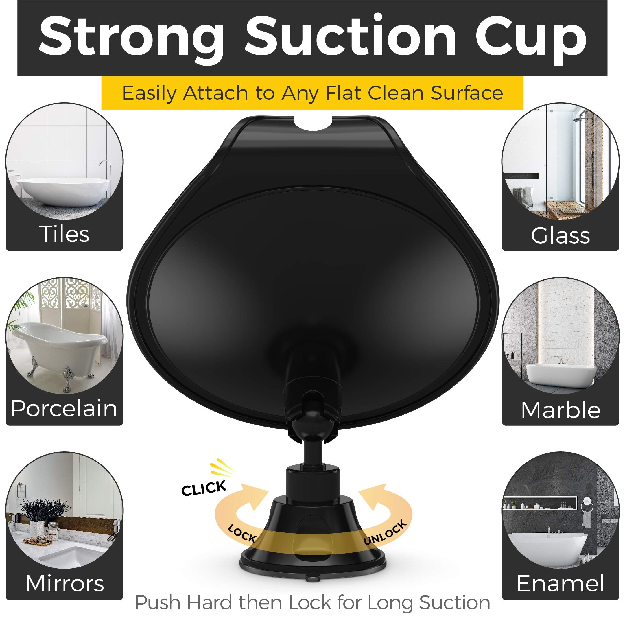 HONEYBULL anti-fog acrylic mirror delivers durable, clear visibility in a humid bathroom.