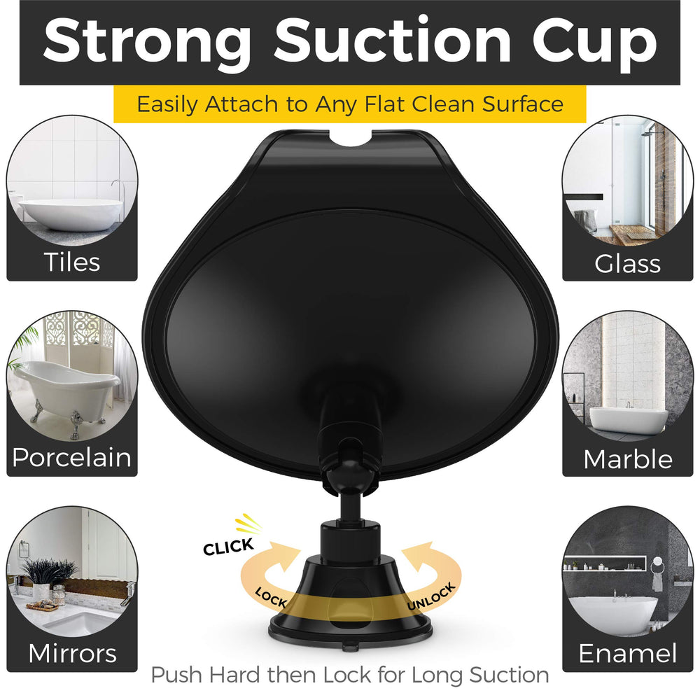 HONEYBULL anti-fog acrylic mirror delivers durable, clear visibility in a humid bathroom.