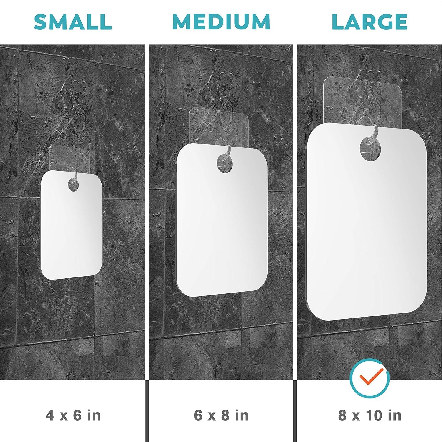 Honeybull durable acrylic construction resists fog and moisture in humid bathrooms.