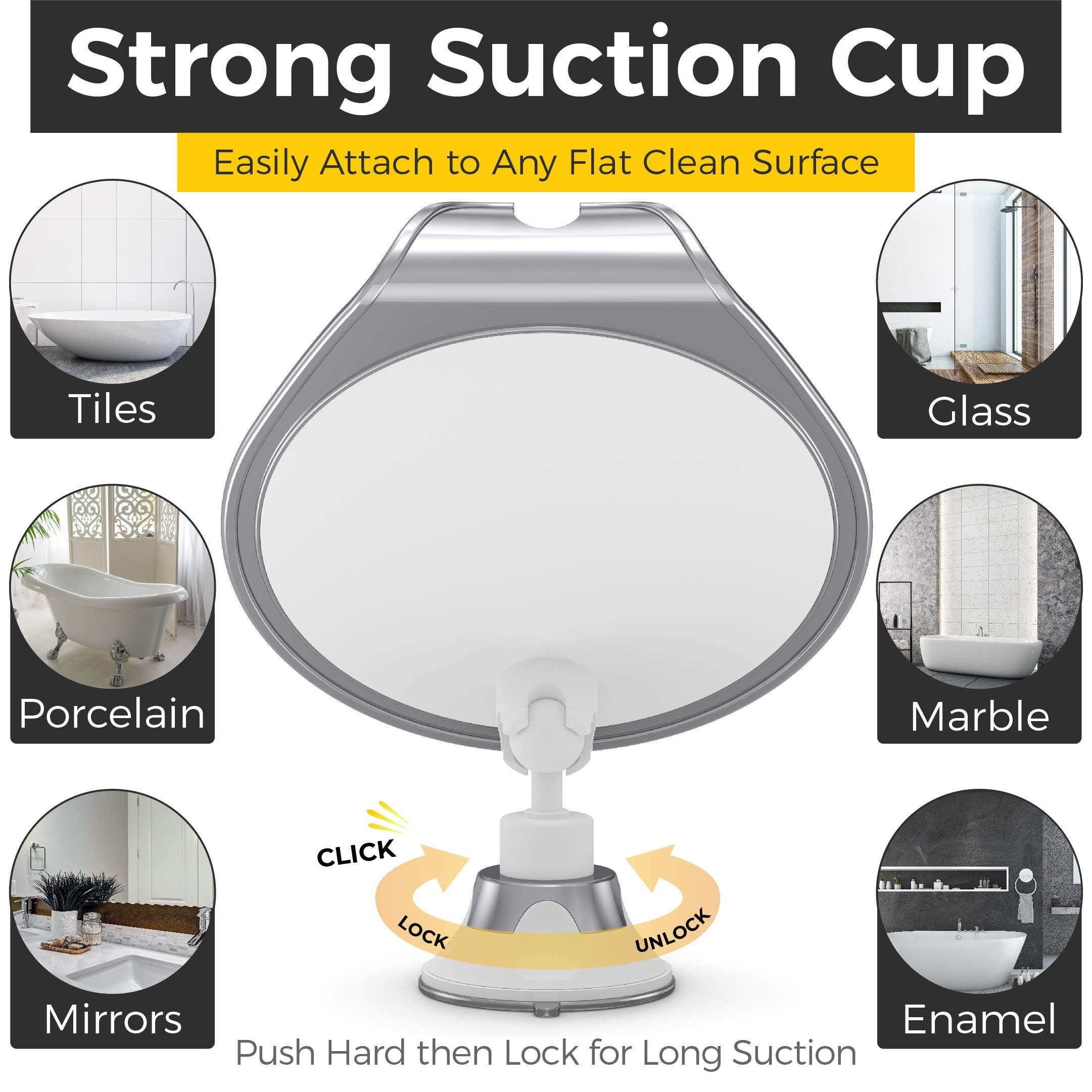 HONEYBULL shatter-resistant acrylic design delivers durable, long-lasting shower convenience.