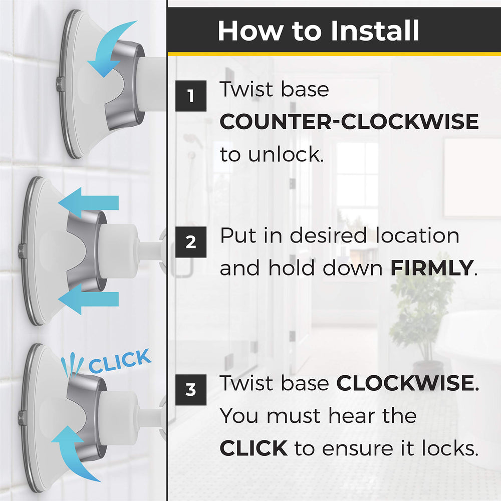 HONEYBULL quick-install suction cup enables easy, drill-free setup.