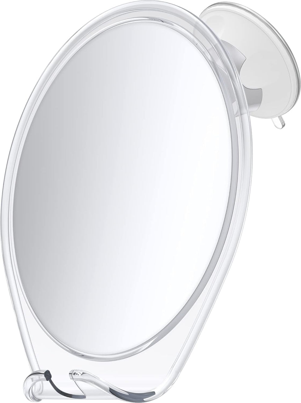 Honeybull fogless mirror with suction mount delivers clear reflections even in steam.