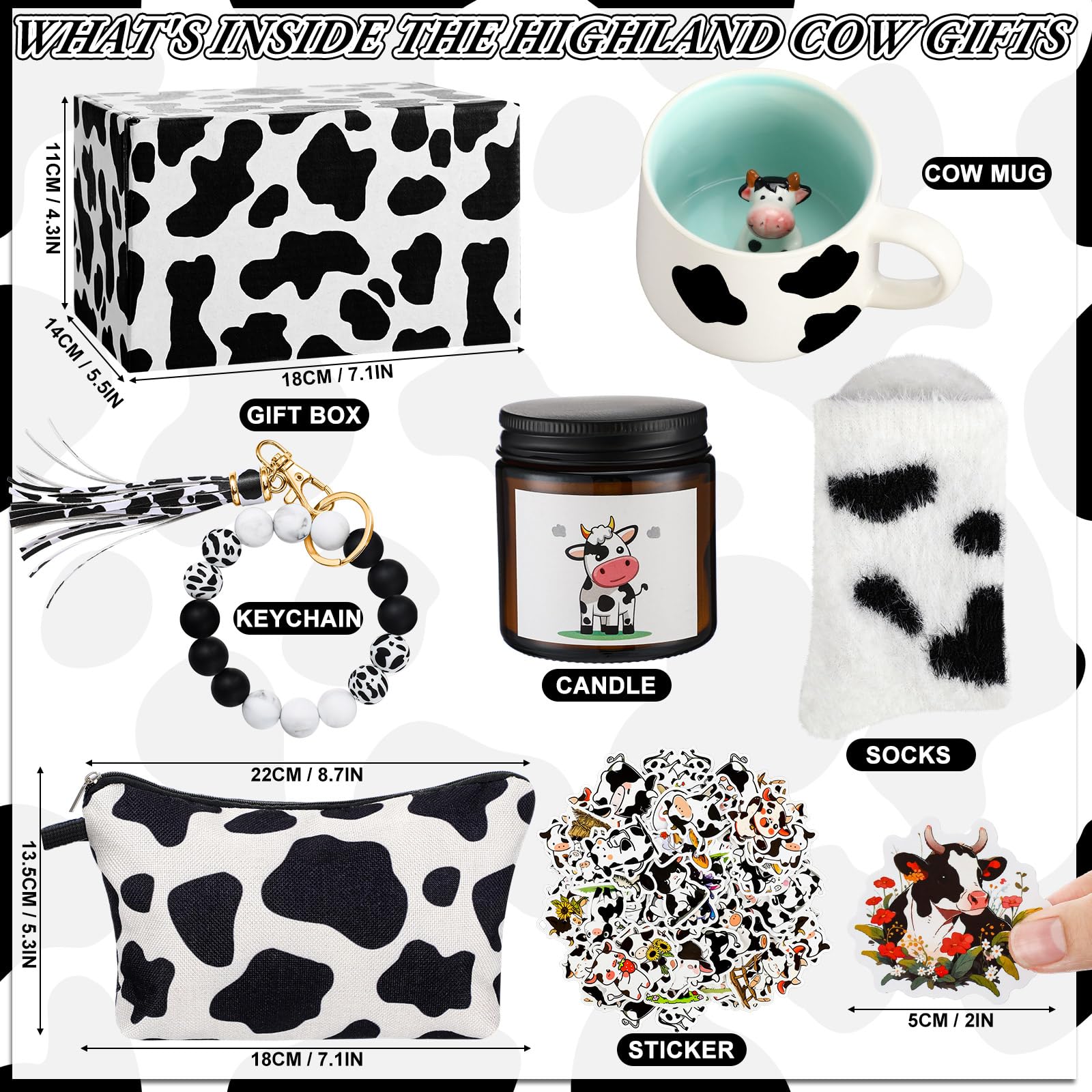 Honeydak cow socks showcase cozy warmth and comfortable fit.