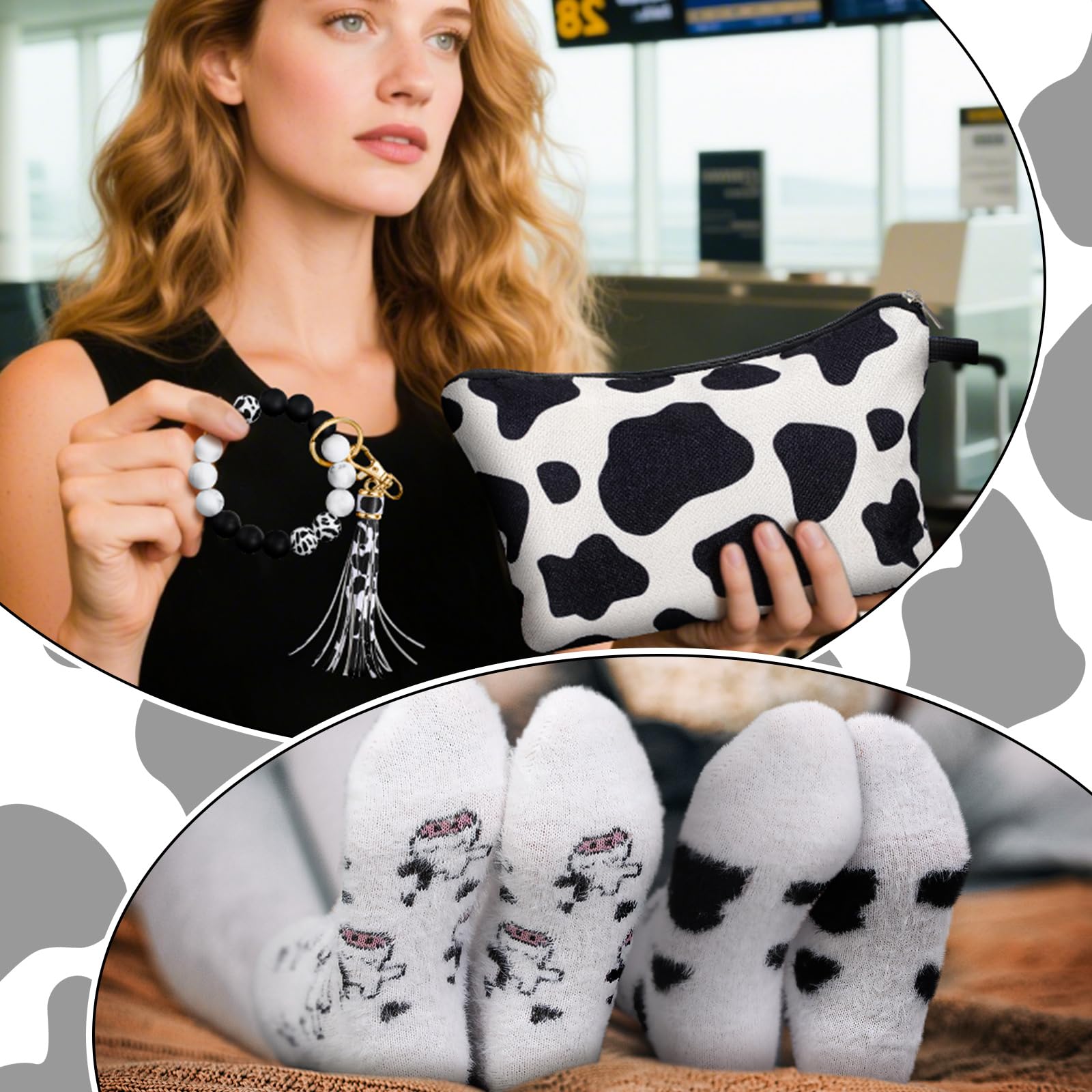 Honeydak cow stickers ready to personalize gear and gifts.