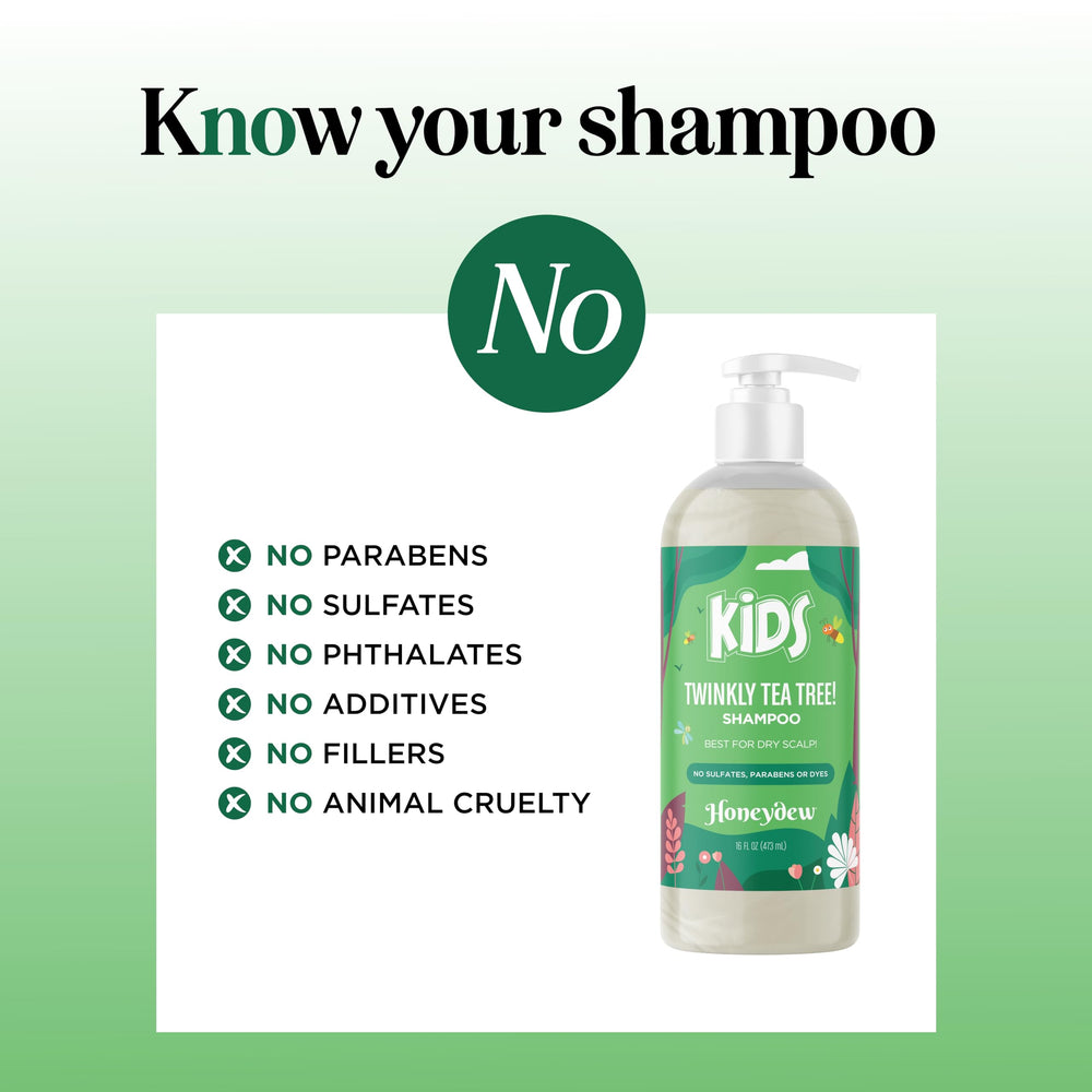 HONEYDEW cleansing kids shampoo keratin and jojoba ingredients nourish hair