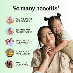 HONEYDEW sulfate-free label indicates gentle cleansing for kids' hair