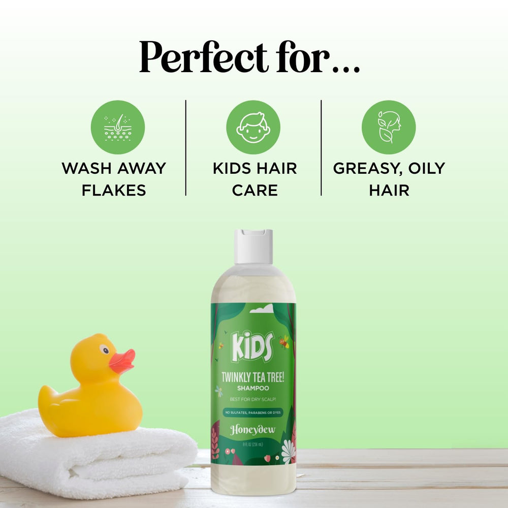 HONEYDEW kids hair care routine demonstrates easy bath time application
