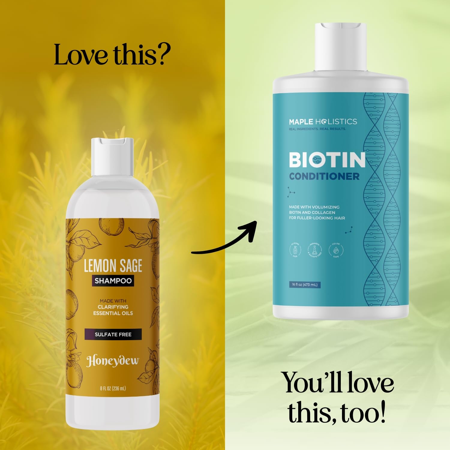 Honeydew Lemon Sage Shampoo scalp balance image indicates oil control benefits.
