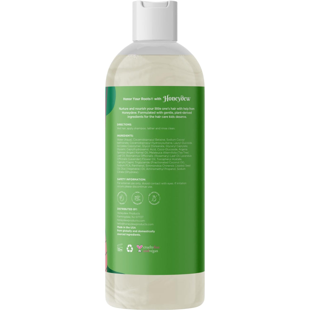 HONEYDEW sulfate-free and paraben-free badge on package