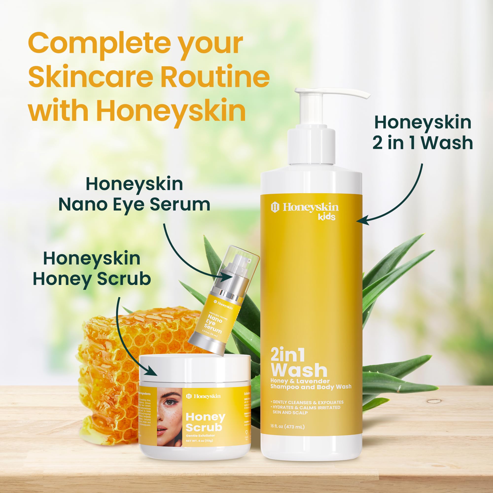 Honeyskin Bio Pure Body Oil applying on skin demonstrates smooth absorption.