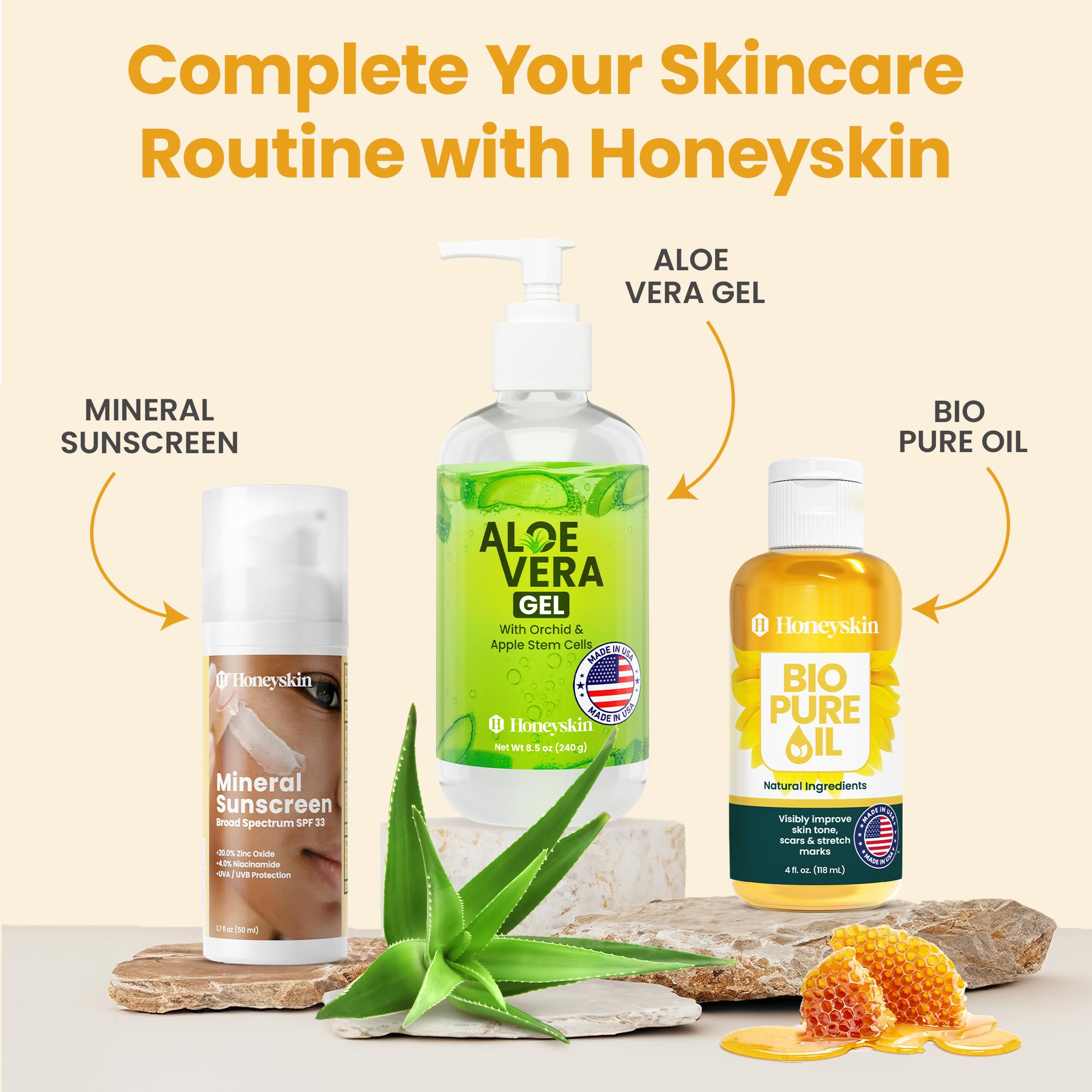 Honeyskin exfoliating wash texture on skin suggesting gentle exfoliation benefits.