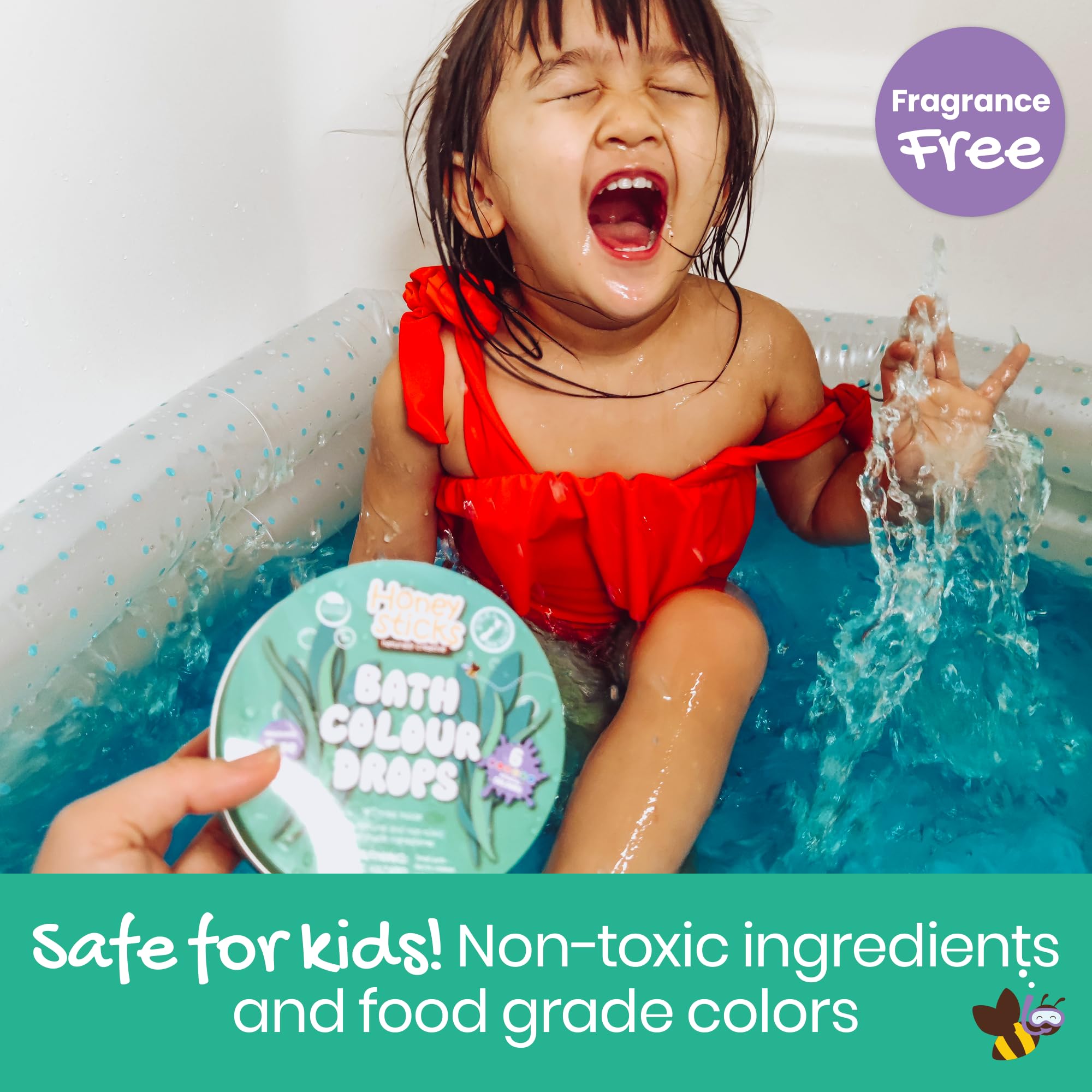 Honeysticks color bath drops mix to reveal new color combinations