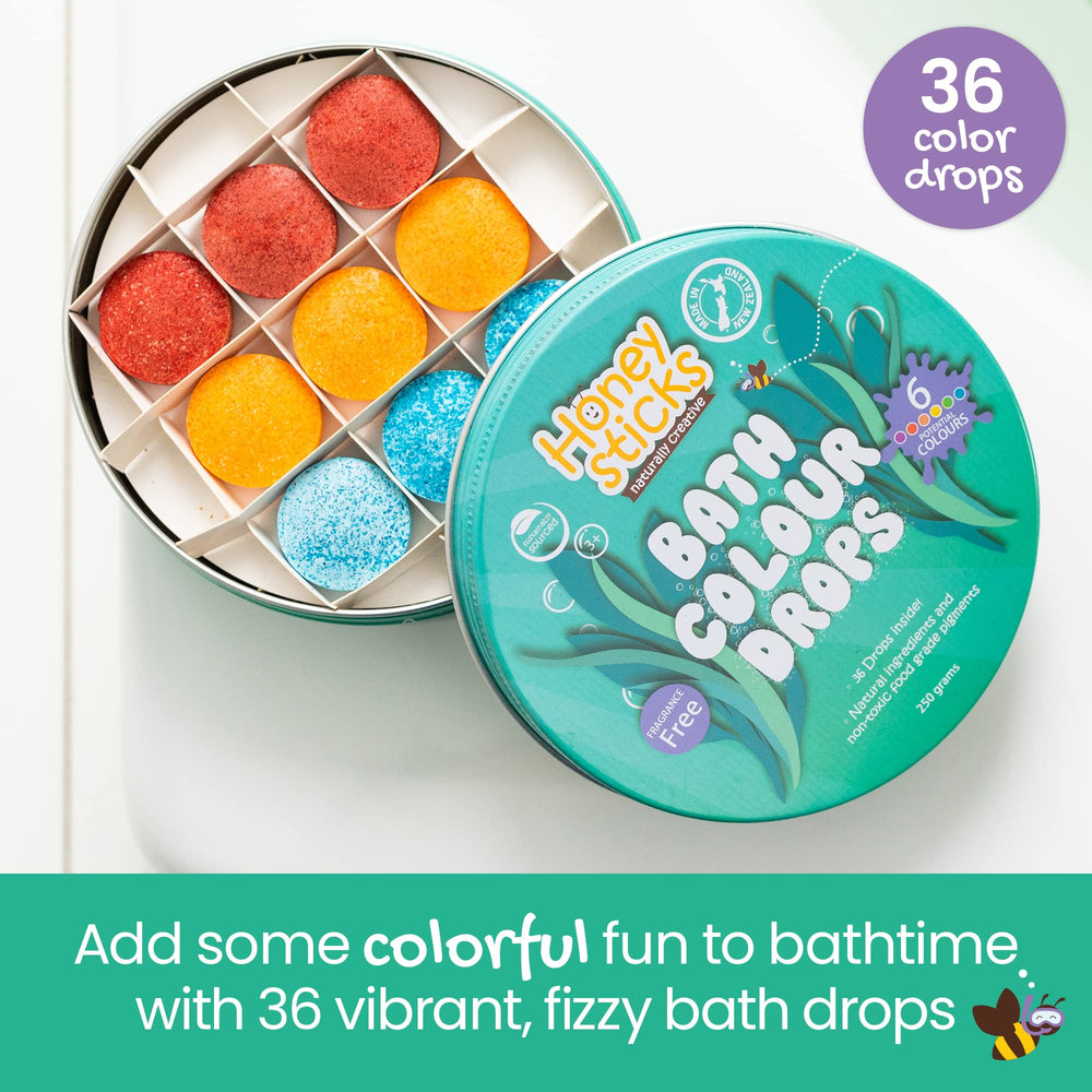 Honeysticks color bath drops blue create soothing imaginative aqua play