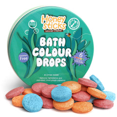 Honeysticks color bath drops red in tub for playful bath time color