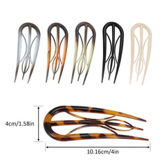 Hongliang French hair pin lightweight 7g for easy daily wear.