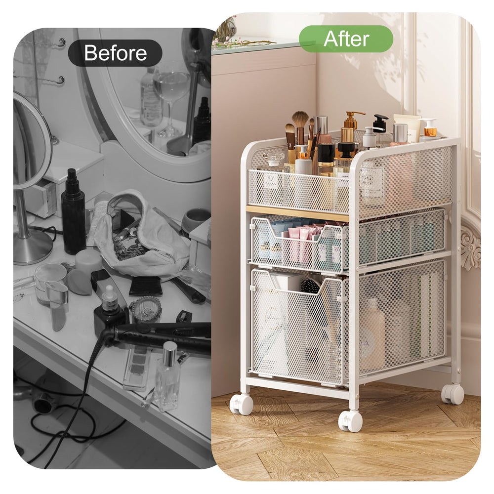 Hongtamoya cart with wheels and brakes demonstrates secure placement during grooming routines.
