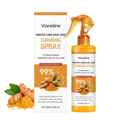 HONGYUNDA Peel Shot Keratin Turmeric Spray bottle highlights radiant skin prep.