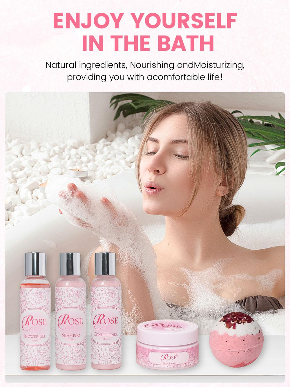 honiitaa Rose Hand Cream tub offers nourishing care for hands on the go.