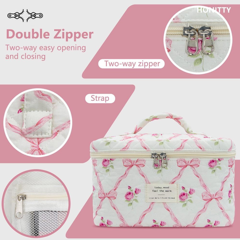 honitty 3pc set with upgraded zipper keeps items secure