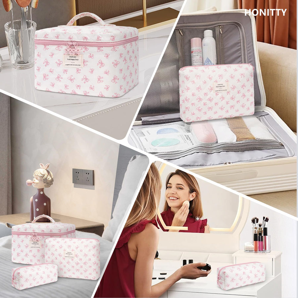 Honitty gift-travel-flower-bag-quilted, a thoughtful travel companion