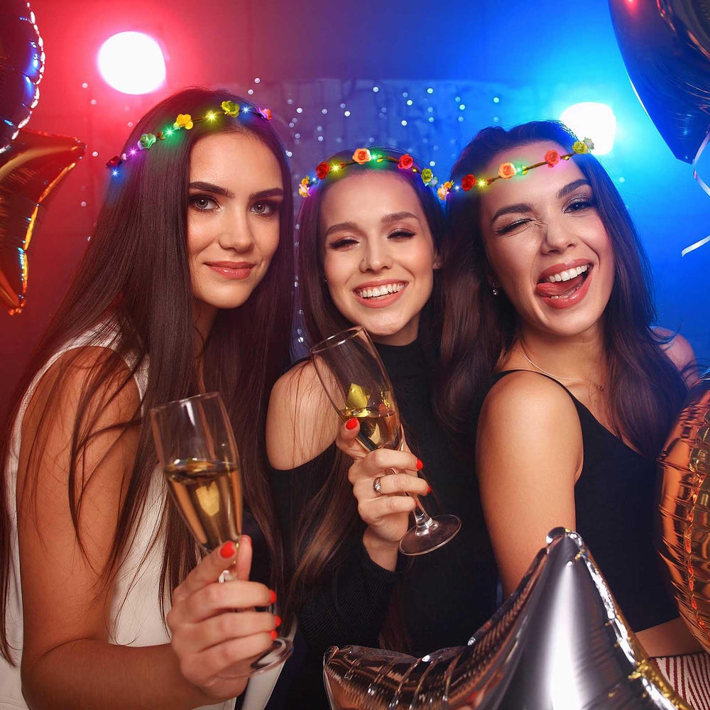 honlyne 3-mode light-up headband shows versatile ambiance options