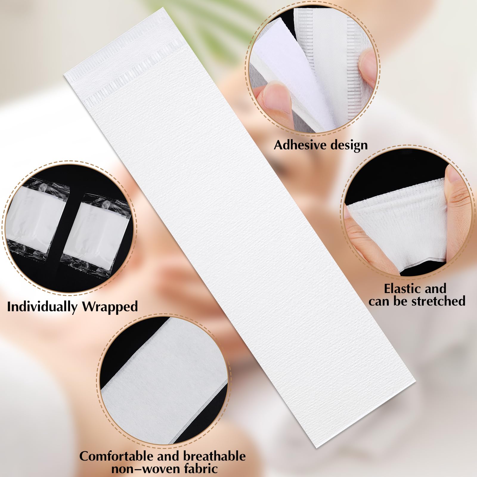HONLYNE soft fabric disposable headbands feel comfortable on the scalp.