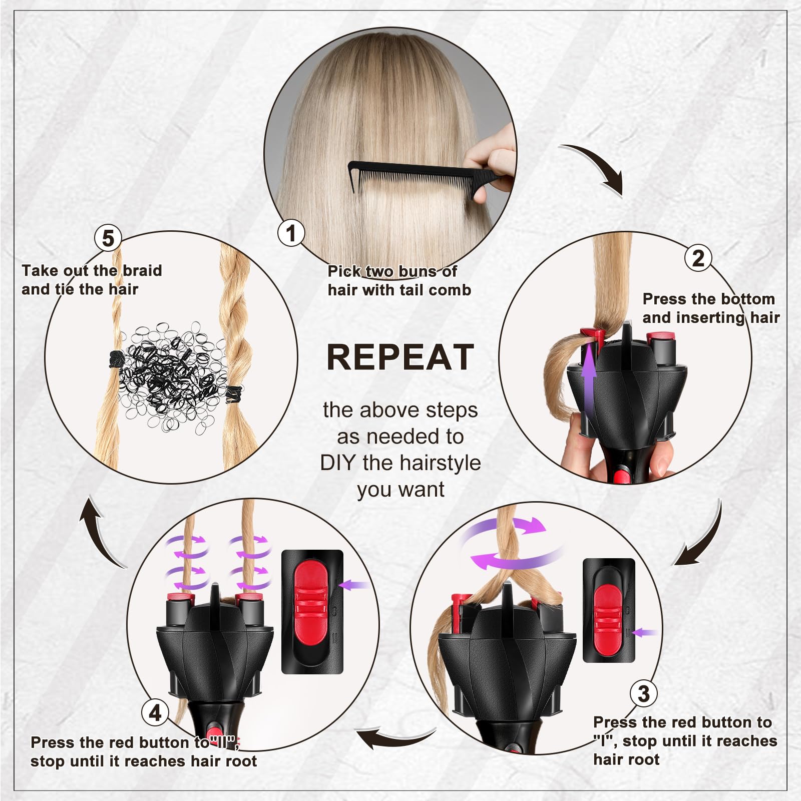 Honoson crocodile hair clips provide secure, snag-free hair sectioning.