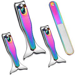 Honoson Mermaid nail clipper set: large fingernail clipper for precise trims at home.