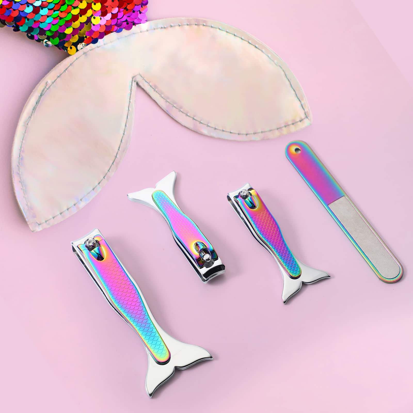 Honoson Mermaid nail clipper gift packaging, ideal for stocking stuffers.
