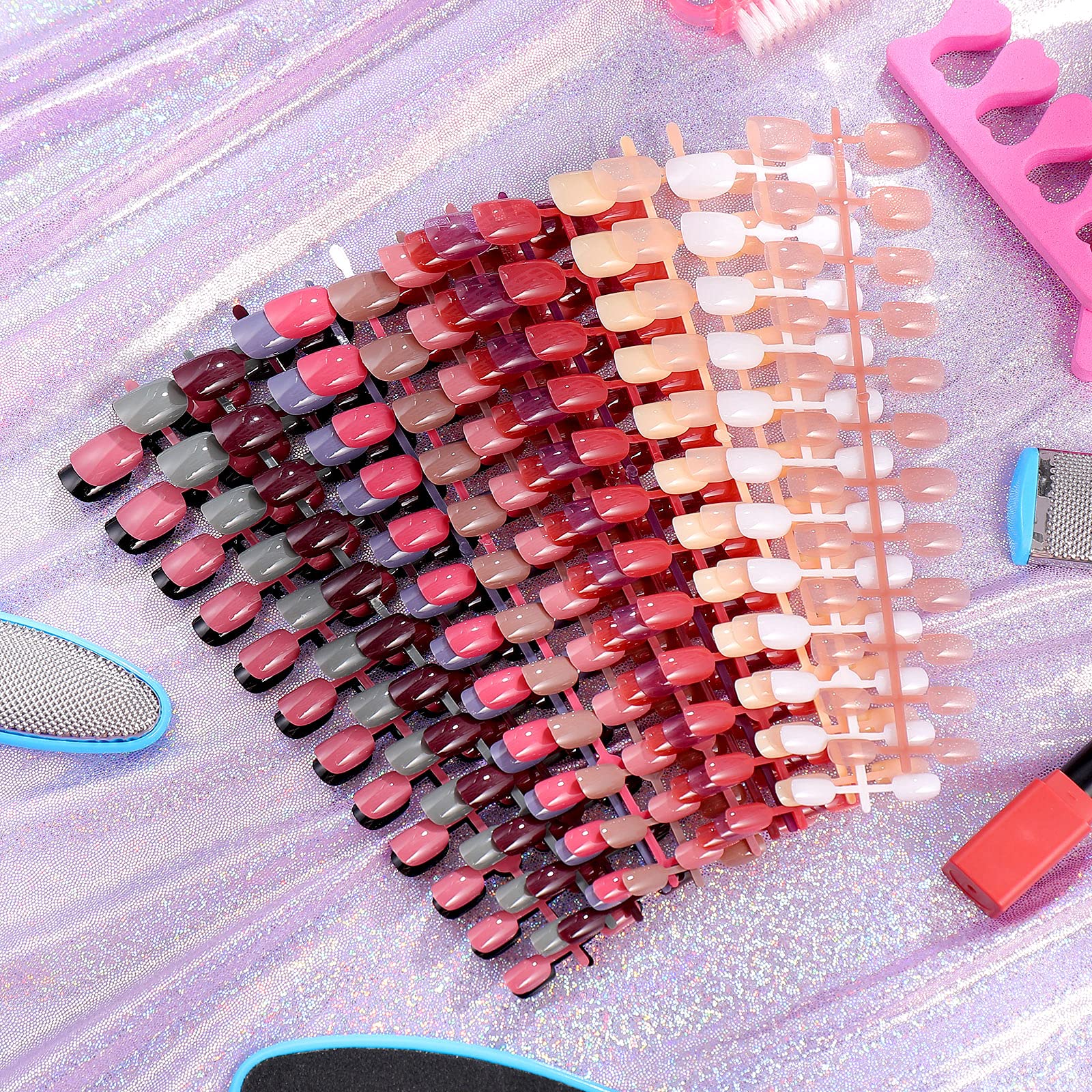 Honoson multi-size nail pieces arranged for easy nail fitting