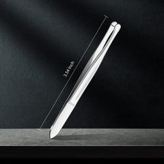 Honoson round-tip tweezers close-up for ingrown hair removal and shaping.