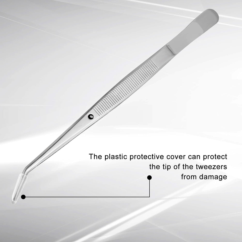Honoson tweezers aiding sewing machine needle threading and tiny-item handling.