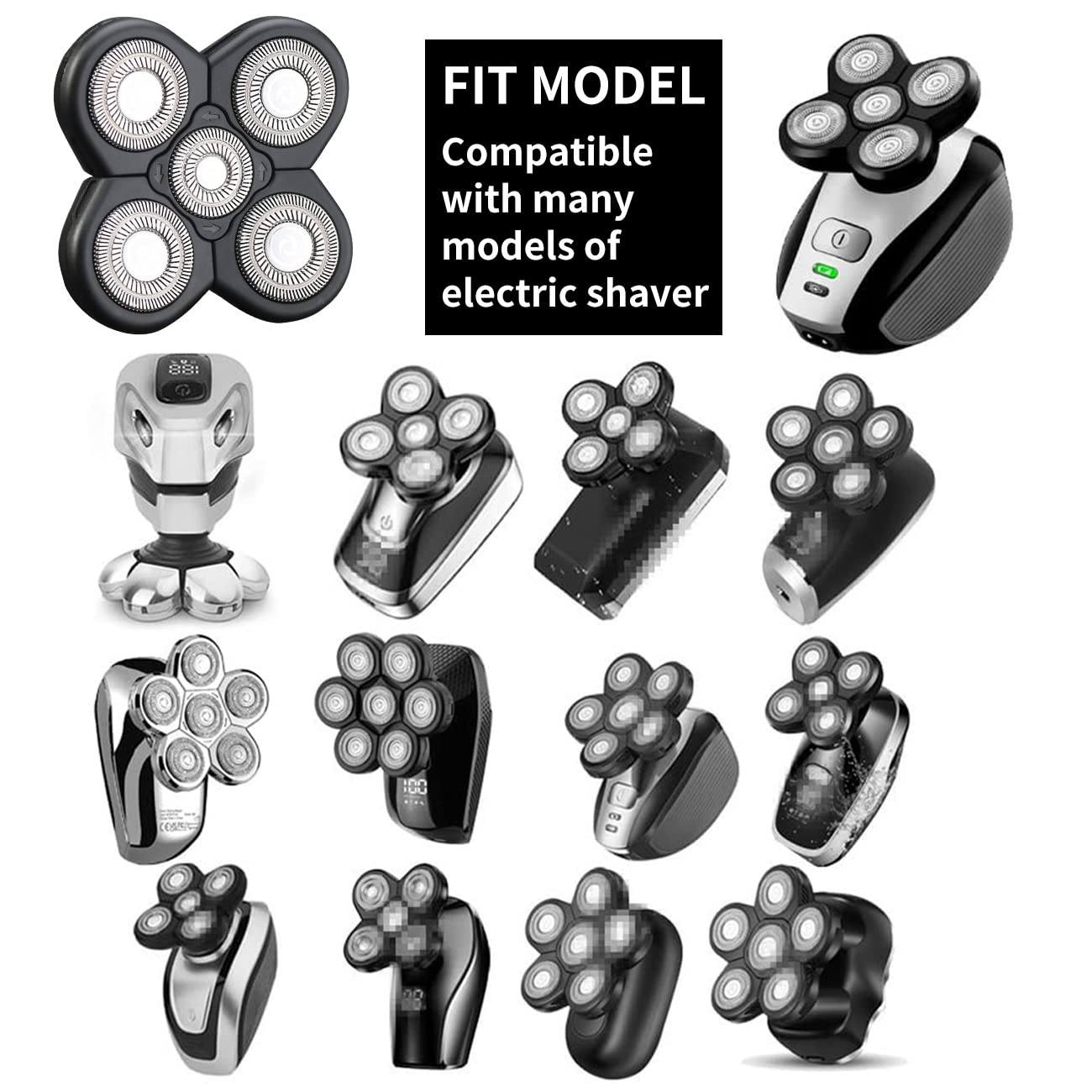 HONTEC replacement heads pack universal fit for many razor brands
