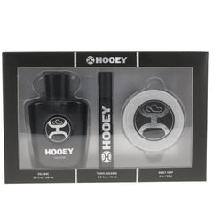 HOOEY cologne gift set packaging, rugged and gift-ready for holidays.