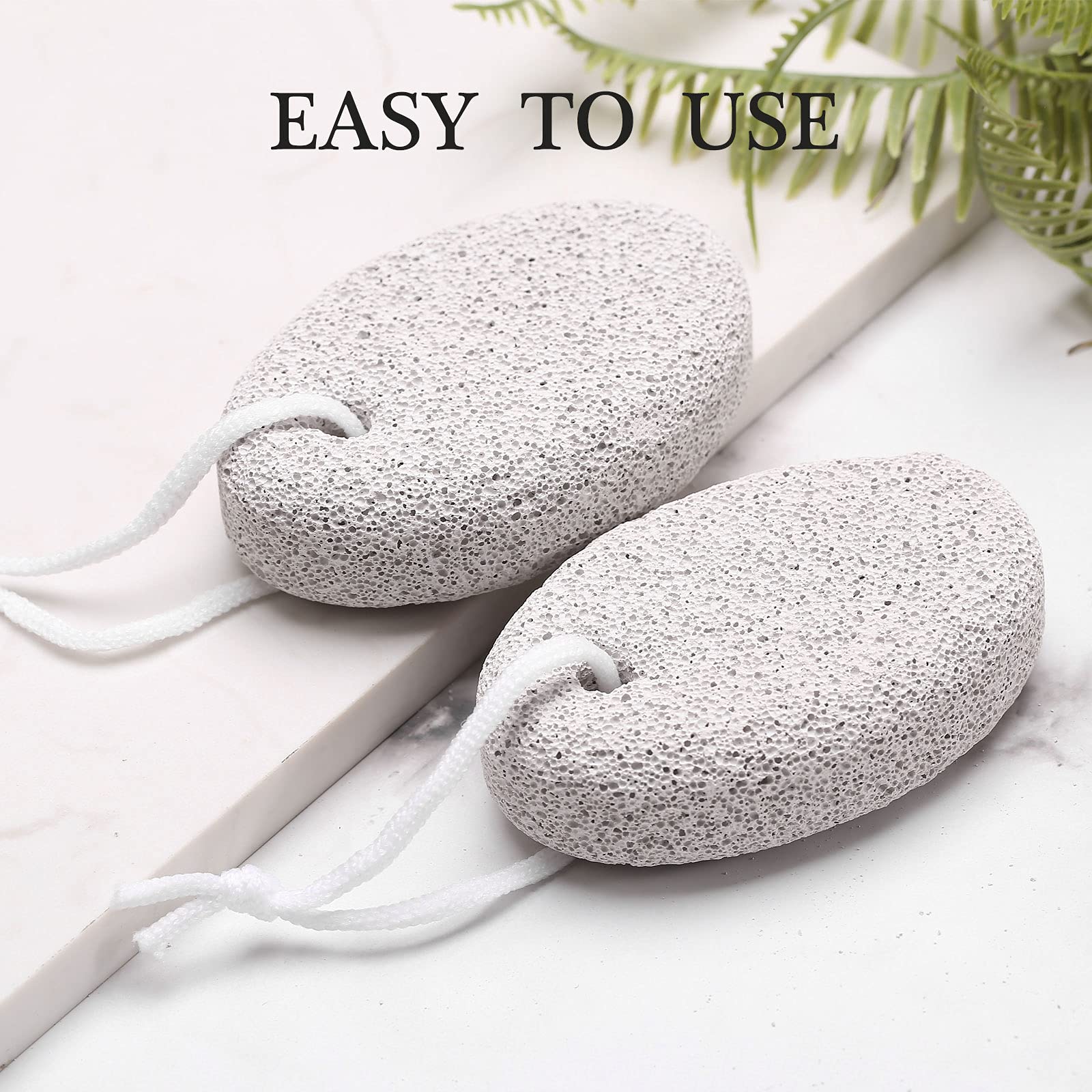 HOOMBOOM pumice stone removes dry skin with porous surface for scrubbing