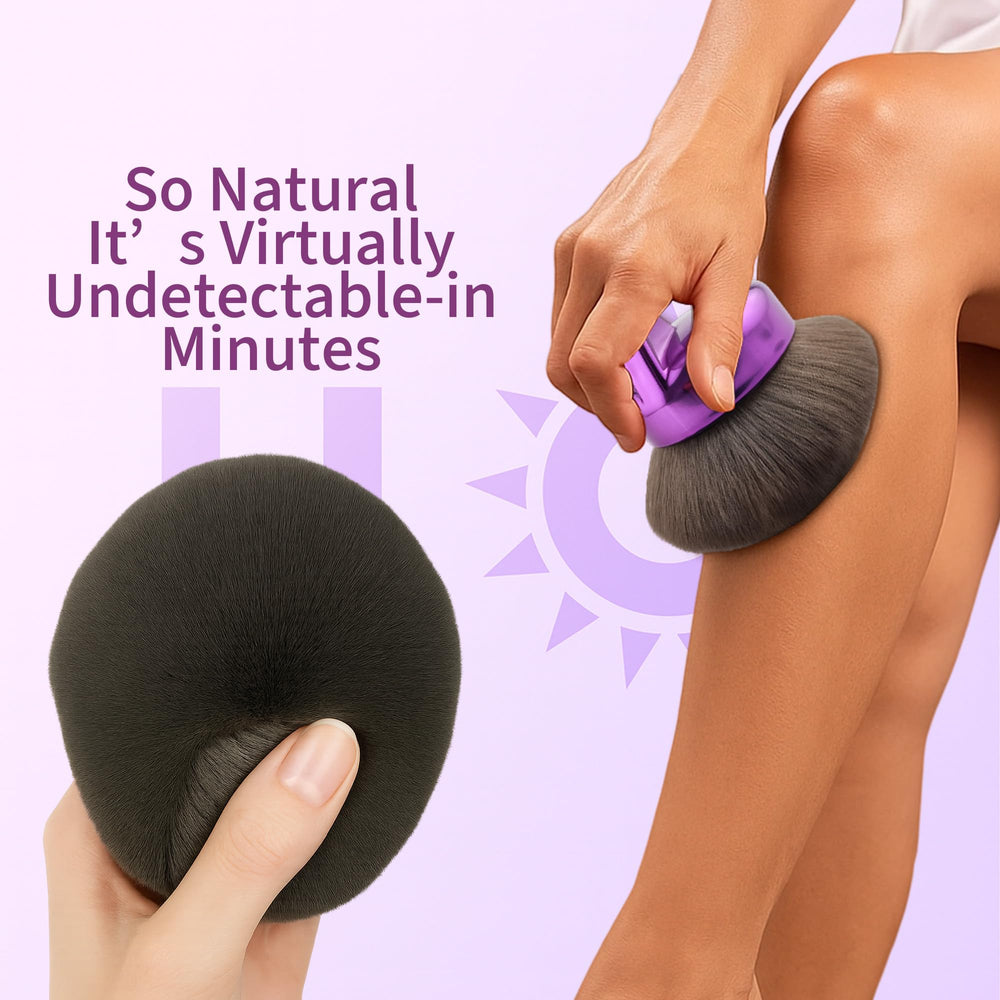 Hoostee Blend & Blur back and leg application for even coverage.
