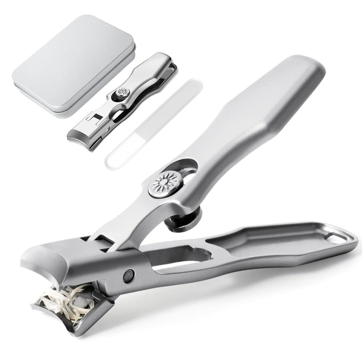 Hooyiyuux Lux German Nail Clippers with wide jaw for thick nails offer effortless trimming.