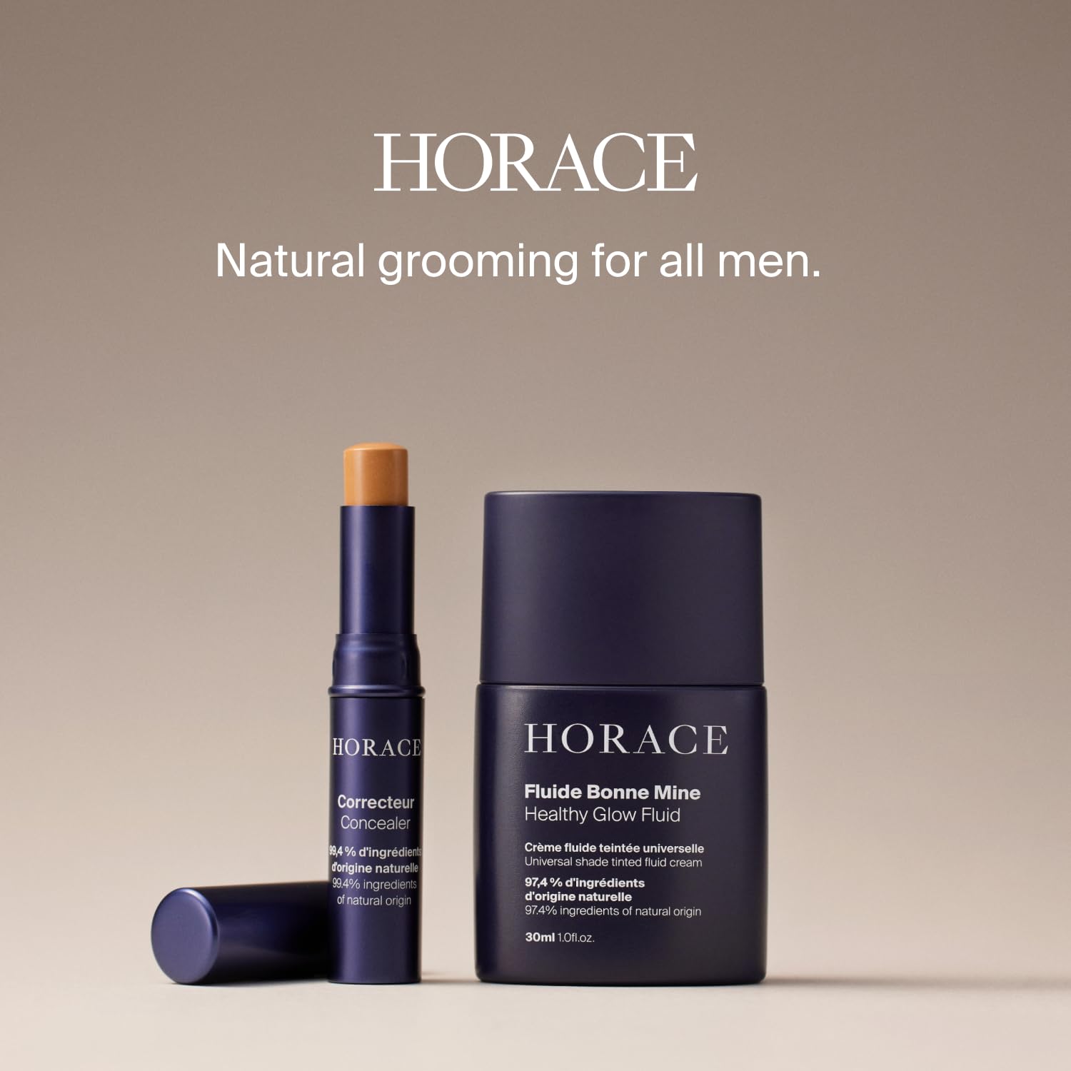 HORACE Healthy Glow Fluid France-made label suggests craftsmanship and quality.